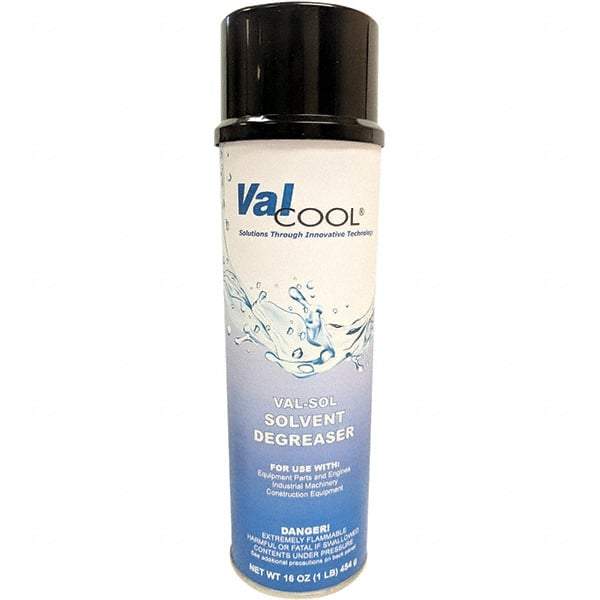ValCool - 20 oz Can Cleaner/Degreaser - Aerosol, Solvent-Based, Unscented - Exact Tool & Supply