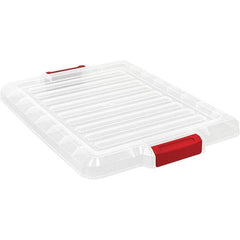 Quantum Storage - Tote & Storage Container Lids For Use With: Quantum Storage Systems - LC191507CL Width (Decimal Inch): 16.5000 - Exact Tool & Supply