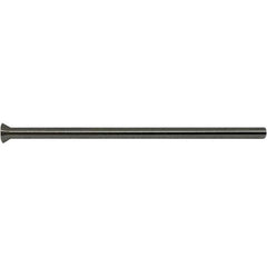 Gibraltar - 3/16" Pin Diam, 0.3366" Head Diam x 0.2356" Head Height, 2-1/2" OAL, Conical Pin - High Speed Steel - Exact Tool & Supply