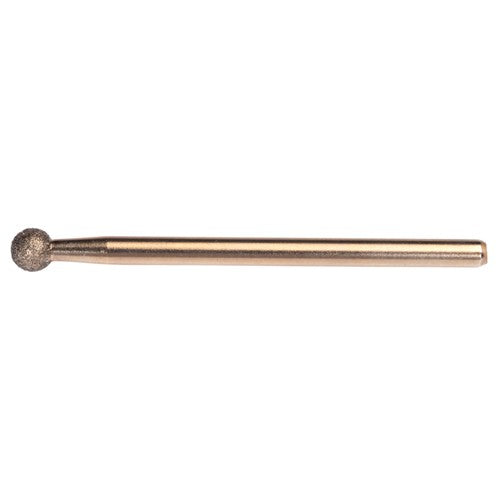 1/4″ Electroplated CBN Mandrel 100 Grit Spherical Ball end - Exact Tool & Supply
