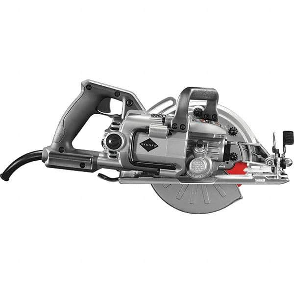 Skilsaw - 15 Amps, 7-1/4" Blade Diam, 5,300 RPM, Electric Circular Saw - 120 Volts, 8' Cord Length, 7/8" Arbor Hole, Left Blade - Exact Tool & Supply