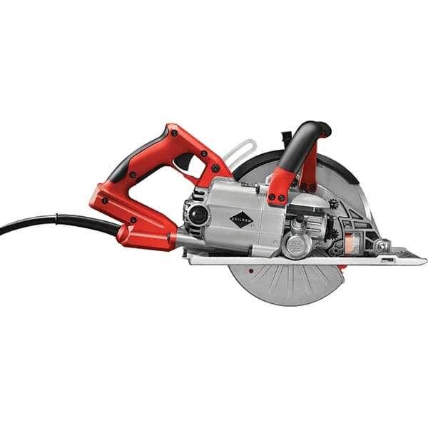Skilsaw - 15 Amps, 8" Blade Diam, 3,900 RPM, Electric Circular Saw - 120 Volts, 8' Cord Length, 5/8" Arbor Hole, Left Blade - Exact Tool & Supply