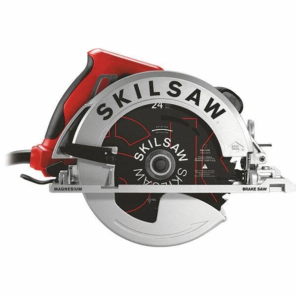 Skilsaw - 15 Amps, 7-1/4" Blade Diam, 5,300 RPM, Electric Circular Saw - 120 Volts, 10' Cord Length, 5/8" Arbor Hole, Left Blade - Exact Tool & Supply