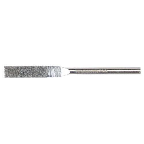 0.157″ × 0.040″ Electroplated Diamond File Flat 100 Grit 5/8″ Diamond - Exact Tool & Supply