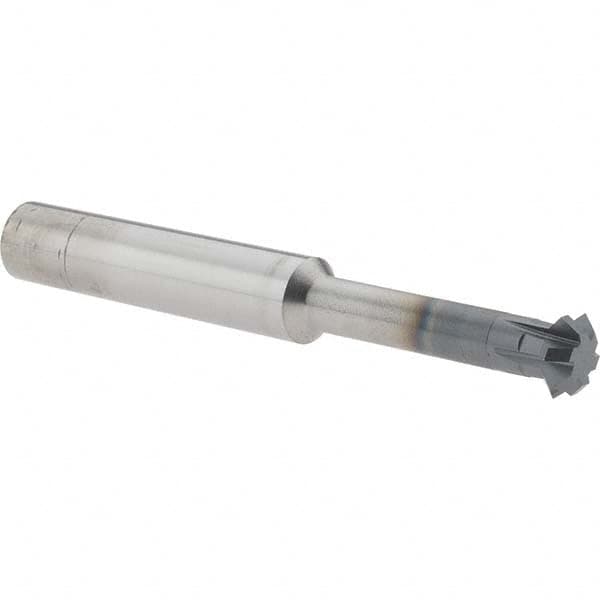Accupro - 1/2° 1/2" Cut Diam, 0.187" Cut Width, 1/2" Shank, Solid Carbide Double-Angle Cutter - Exact Tool & Supply