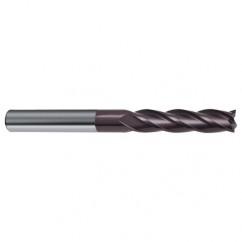 1 Dia. x 6 Overall Length 6-Flute Square End Solid Carbide SE End Mill-Round Shank-Center Cut-Firex - Exact Tool & Supply