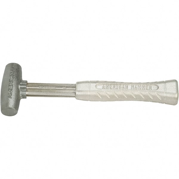 American Hammer - 1-1/2 Lb Head 1-3/4" Face Aluminum Non-Marring Hammer - Exact Tool & Supply