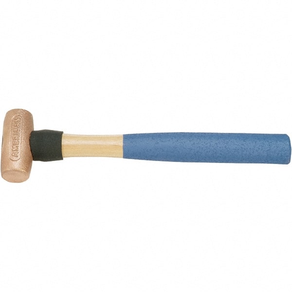 American Hammer - 1-1/2 Lb Nonsparking Copper Hammer - Exact Tool & Supply