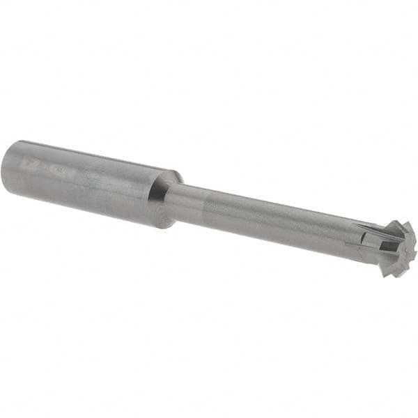 Accupro - 1/2° 1/2" Cut Diam, 0.187" Cut Width, 1/2" Shank, Solid Carbide Double-Angle Cutter - Exact Tool & Supply