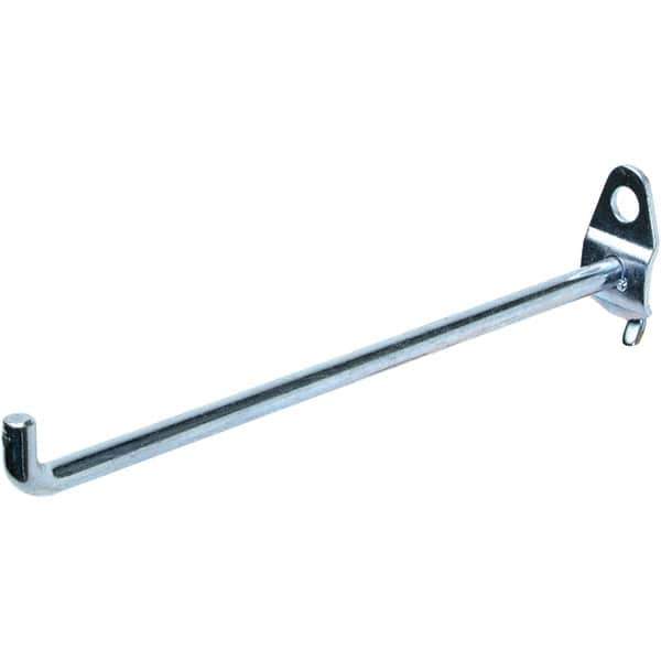 NMC - 6" Long Pegboard Hook - 6" Projection, 90° Bend, Steel - Exact Tool & Supply