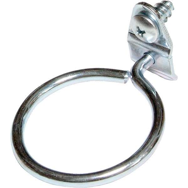 NMC - 2-1/2" Long Single Ring Tool Holder Pegboard Hook - 2-1/2" Projection, Steel - Exact Tool & Supply