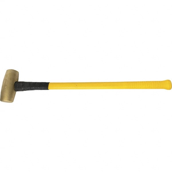 American Hammer - 10 Lb Brass Nonsparking Hammer - Exact Tool & Supply