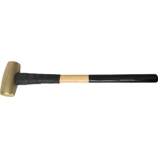 American Hammer - 10 Lb Brass Nonsparking Hammer - Exact Tool & Supply