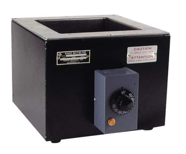 WAAGE - 16 oz, 2" Deep, 150 to 550°F, Dip Coat Pot - 4 x 4" Inside Dimension, 120 Volts, 600 Watts - Exact Tool & Supply