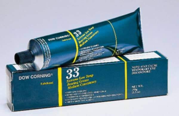 Dow Corning - 8 Lb Can Lithium Low Temperature Grease - Pink, Low Temperature, 400°F Max Temp, NLGIG 1, - Exact Tool & Supply