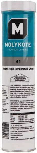 Dow Corning - 14.1 oz Cartridge Lithium High Temperature Grease - Black, High Temperature, 550°F Max Temp, NLGIG 2, - Exact Tool & Supply