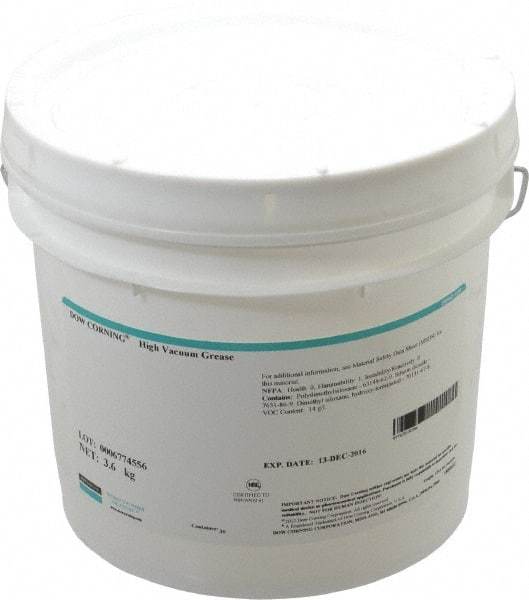 Dow Corning - 8 Lb Can Silicone General Purpose Grease - Translucent White/Gray, NLGIG 2, - Exact Tool & Supply