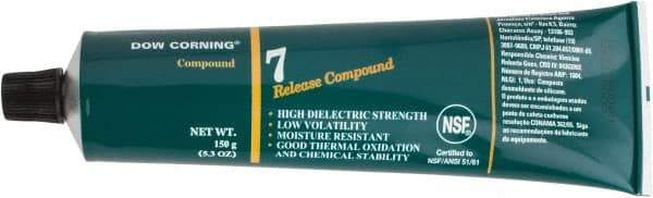 Dow Corning - 5.3 Ounce Tube, White, General Purpose Mold Release - Food Grade, Silicone Composition - Exact Tool & Supply