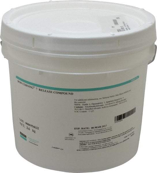 Dow Corning - 8 Lb. Can, White, General Purpose Mold Release - Food Grade, Silicone Composition - Exact Tool & Supply