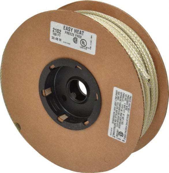EasyHeat - 100' Long, 120 Input Volt, Easy Heat Self Regulating Residential Heat Protection Cable - 3 Watt - Exact Tool & Supply