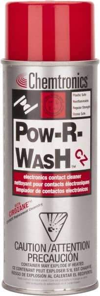 Chemtronics - 12 Ounce Aerosol Contact Cleaner - 31 kV Dielectric Strength, Nonflammable, Plastic Safe - Exact Tool & Supply