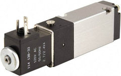 ARO/Ingersoll-Rand - 1/8" Inlet x 1/8" Outlet, Solenoid Actuator, Spring Return, 2 Position, Body Ported Solenoid Air Valve - 120 VAC Input, 0.7 CV, 4 Way, 115 psi, 122° Max Temp - Exact Tool & Supply