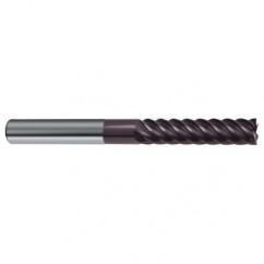 1/2" Dia. - 4-1/2" OAL - 45° Helix Firex Carbide End Mill - 6 FL - Exact Tool & Supply