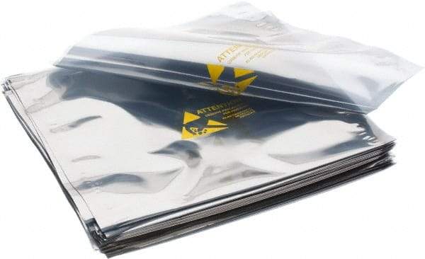 Value Collection - 8" Long x 8" Wide, 3 mil Thick, Clear Metalized Static Shield Bag - Metal-In - Exact Tool & Supply
