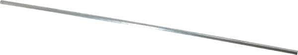Made in USA - 12" Long x 1/8" High x 1/8" Wide, Zinc-Plated Oversized Key Stock - C1018 Steel - Exact Tool & Supply