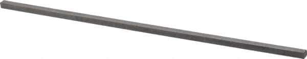 Made in USA - 12" Long x 1/4" High x 1/4" Wide, Over/Undersized Key Stock - 1090/1095 Steel - Exact Tool & Supply