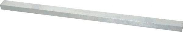 Made in USA - 12" Long, Zinc-Plated Oversized Key Stock - C1045 Steel - Exact Tool & Supply