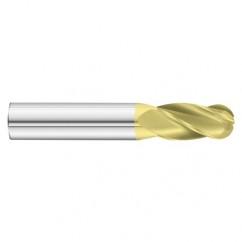 9/64 x 9/16 x 2 4 Flute Ball Nose  End Mill- Series 3200SD - Exact Tool & Supply