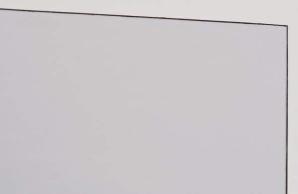 Made in USA - 1 Piece, 10" Wide x 20" Long Plastic Shim Stock Sheet - Clear (Color), ±10% Tolerance - Exact Tool & Supply