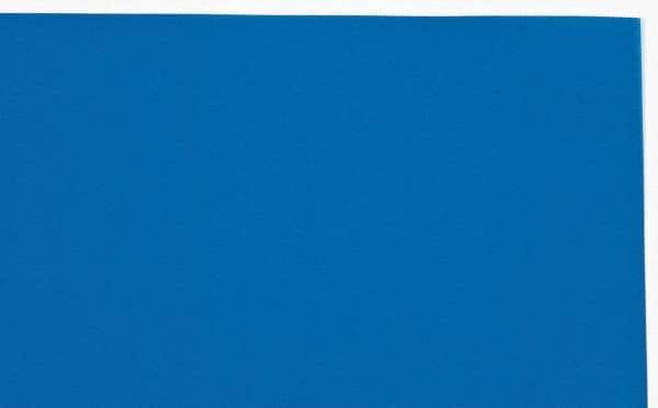 Made in USA - 1 Piece, 20" Wide x 20" Long Plastic Shim Stock Sheet - Blue, ±10% Tolerance - Exact Tool & Supply