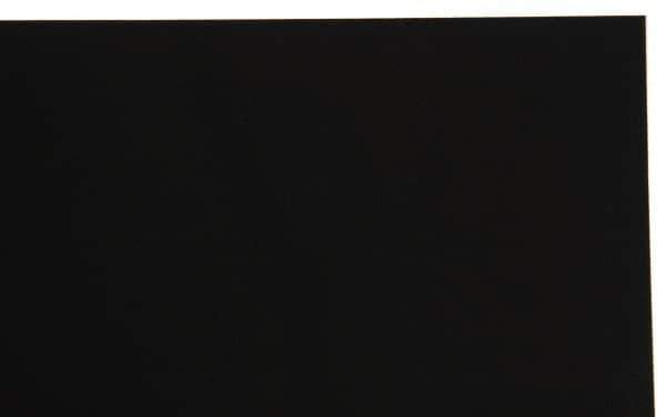 Made in USA - 1 Piece, 20" Wide x 20" Long Plastic Shim Stock Sheet - Black, ±10% Tolerance - Exact Tool & Supply