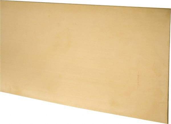 Made in USA - 2 Piece, 25 Inch Long x 6 Inch Wide x 0.025 Inch Thick, Shim Sheet Stock - Brass - Exact Tool & Supply