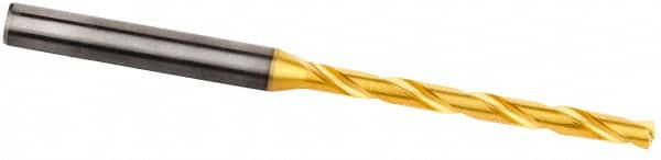 Kennametal - 3.1mm 140° Spiral Flute Solid Carbide Taper Length Drill Bit - Exact Tool & Supply