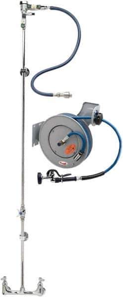T&S Brass - 35' Spring Retractable Hose Reel - 300 psi, Hose Included - Exact Tool & Supply