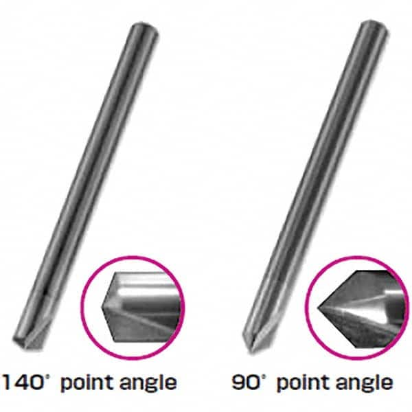 Tungaloy - 3mm Body Diam, 140°, 38.1mm OAL, Solid Carbide Spotting Drill - Exact Tool & Supply
