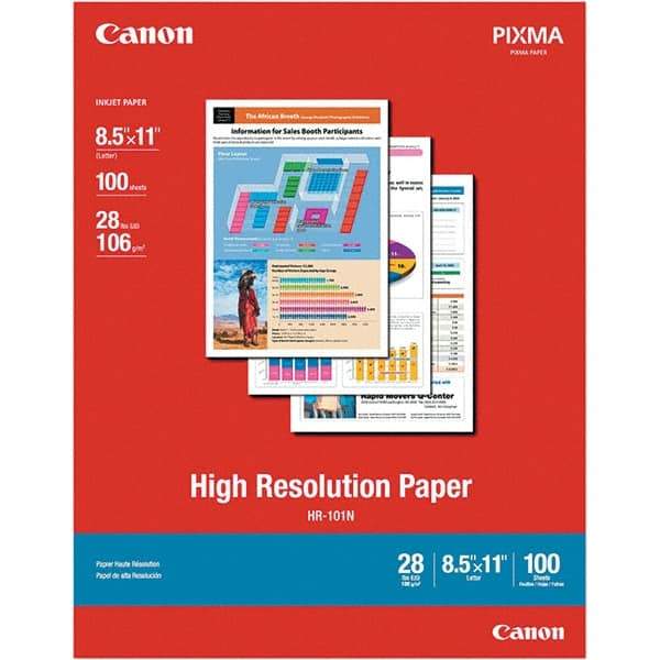Canon - 8-1/2" x 11" White Photo Paper - Use with Canon Pixma Printers - Exact Tool & Supply