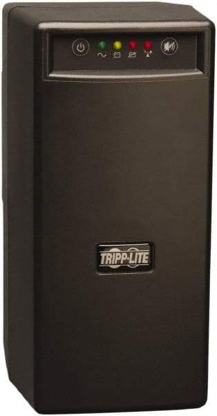 Tripp-Lite - 15 Amp, 600 VA, Tower Mount Standby Backup Uninterruptible Power Supply - Backup 3.3 min with Full Load & 11.1 min with Half Load, 120 VAC Input & Output, 375 Watt Output, 1 Phases, 6 Outlets - Exact Tool & Supply