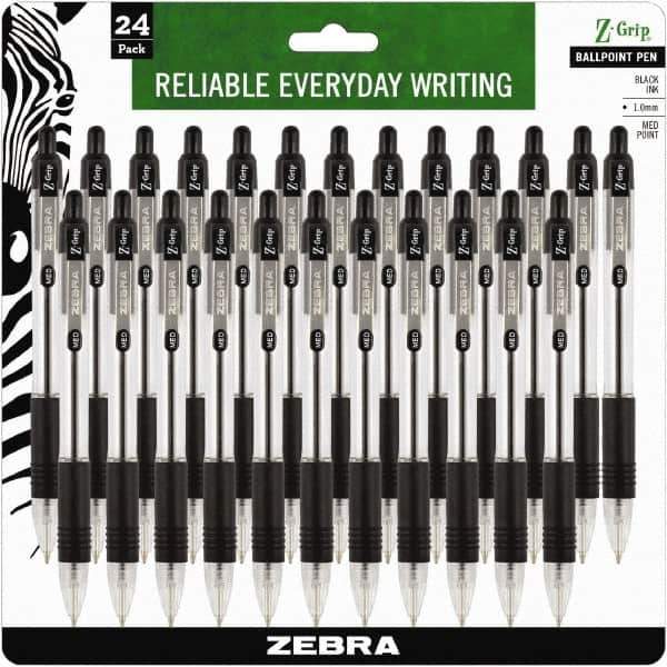 Zebra - Conical Ball Point Pen - Black - Exact Tool & Supply