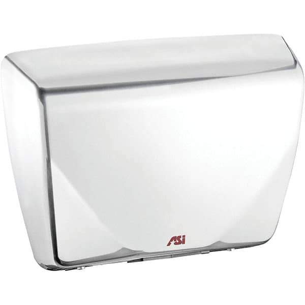 ASI-American Specialties, Inc. - 2200 Watt White Finish Electric Hand Dryer - 277 Volts, 7.9 Amps, 14-7/16" Wide x 10-13/16" High x 3-15/16" Deep - Exact Tool & Supply