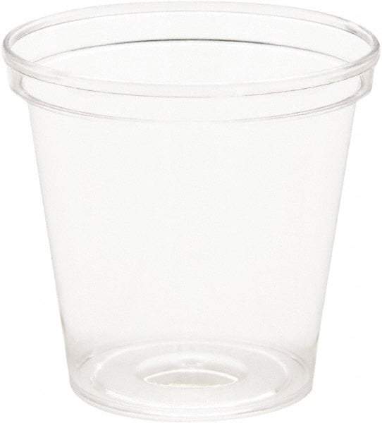 WNA - Comet Plastic Portion/Shot Glass, 1 oz, Clear - Clear - Exact Tool & Supply