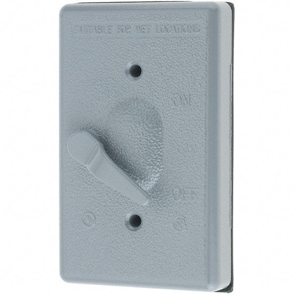 Leviton - Electrical Outlet Box Aluminum\xB6Zinc Device Cover - Exact Tool & Supply
