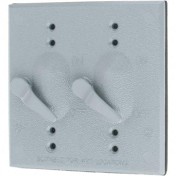 Leviton - Electrical Outlet Box Aluminum\xB6Zinc Device Cover - Exact Tool & Supply