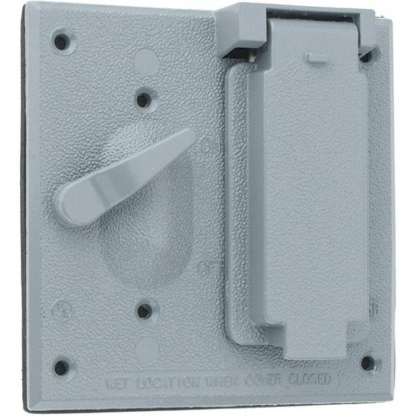 Leviton - Electrical Outlet Box Zinc Device Cover - Exact Tool & Supply