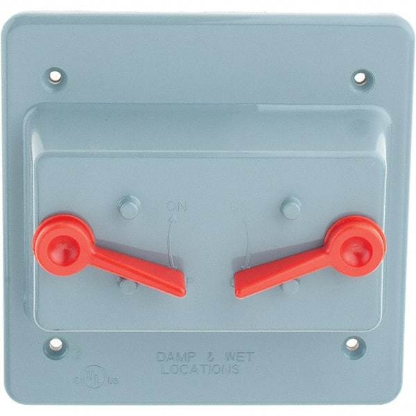 Leviton - Electrical Outlet Box Polycarbonate Device Cover - Exact Tool & Supply