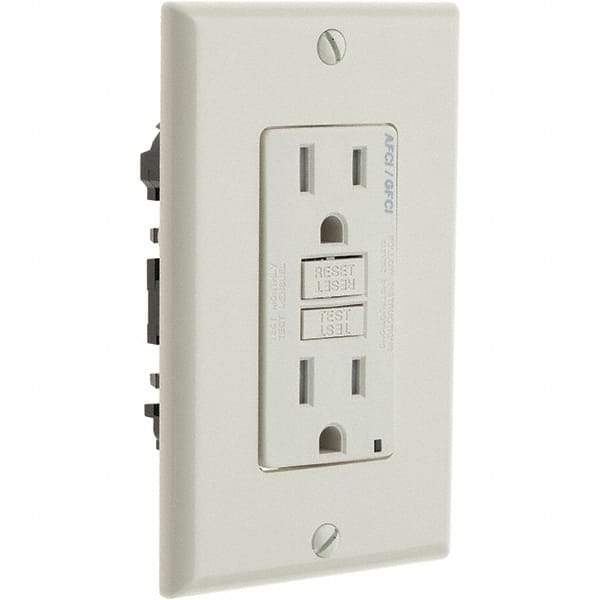 Leviton - GFCI Receptacles Grade: Commercial Color: Light Almond - Exact Tool & Supply