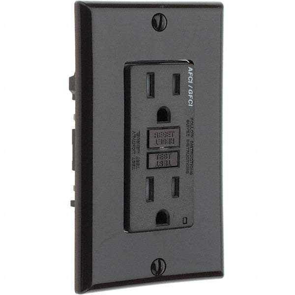 Leviton - GFCI Receptacles Grade: Commercial Color: Brown - Exact Tool & Supply